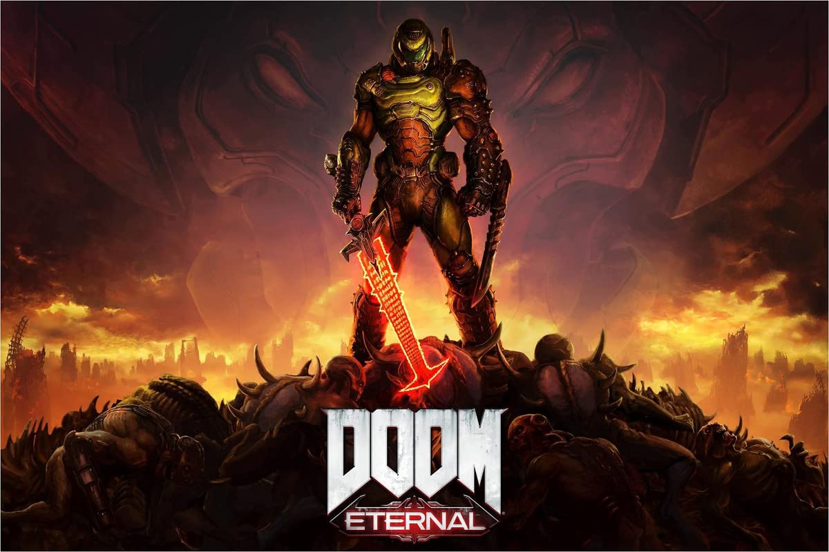 PosterHub Doom Eternal Video Game Poster Reprint Matte Finish 12 x
